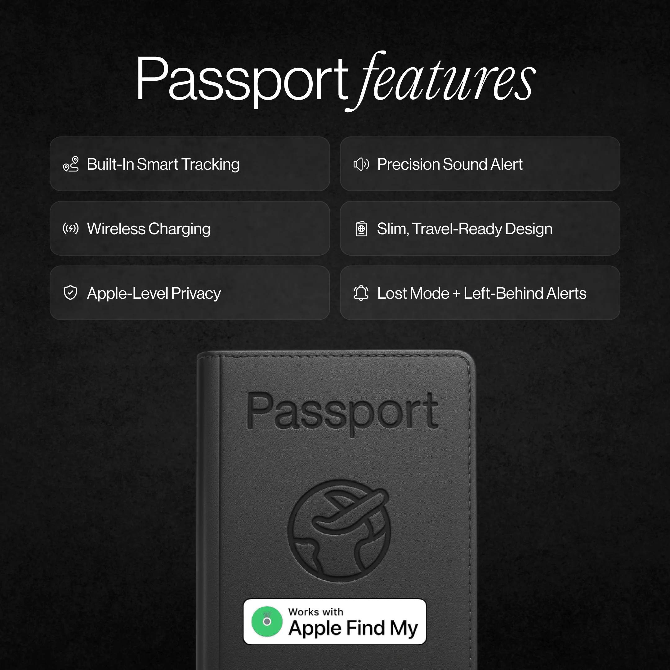 Trackable Passport Cover